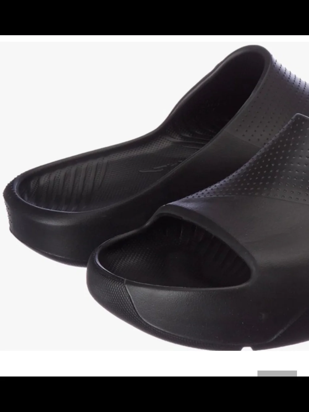 Jordan Post Black Foam Athletic Jumpman Slip-On Slides. Size 11